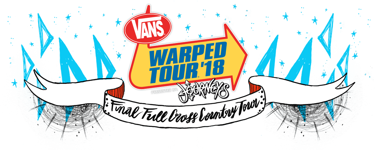 Slipknot Vans Warped Tour 2018 Nz Outlet Free Shipping - Vans Warped Tour 2018 Logo (1200x479), Png Download