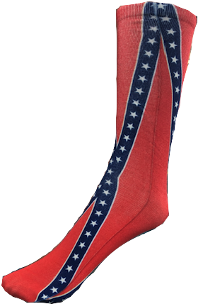 Rebel Flag Socks - Sock (316x453), Png Download