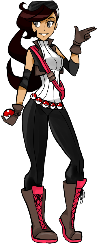 Pokemon Oc - Pokemon Trainer Oc Art (600x900), Png Download