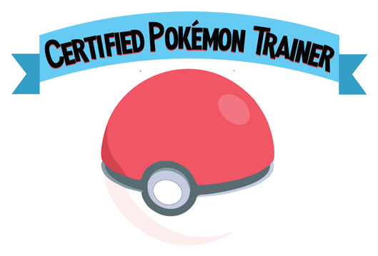 Certified Pokemon Trainer Sticker - Graphic Design (528x528), Png Download
