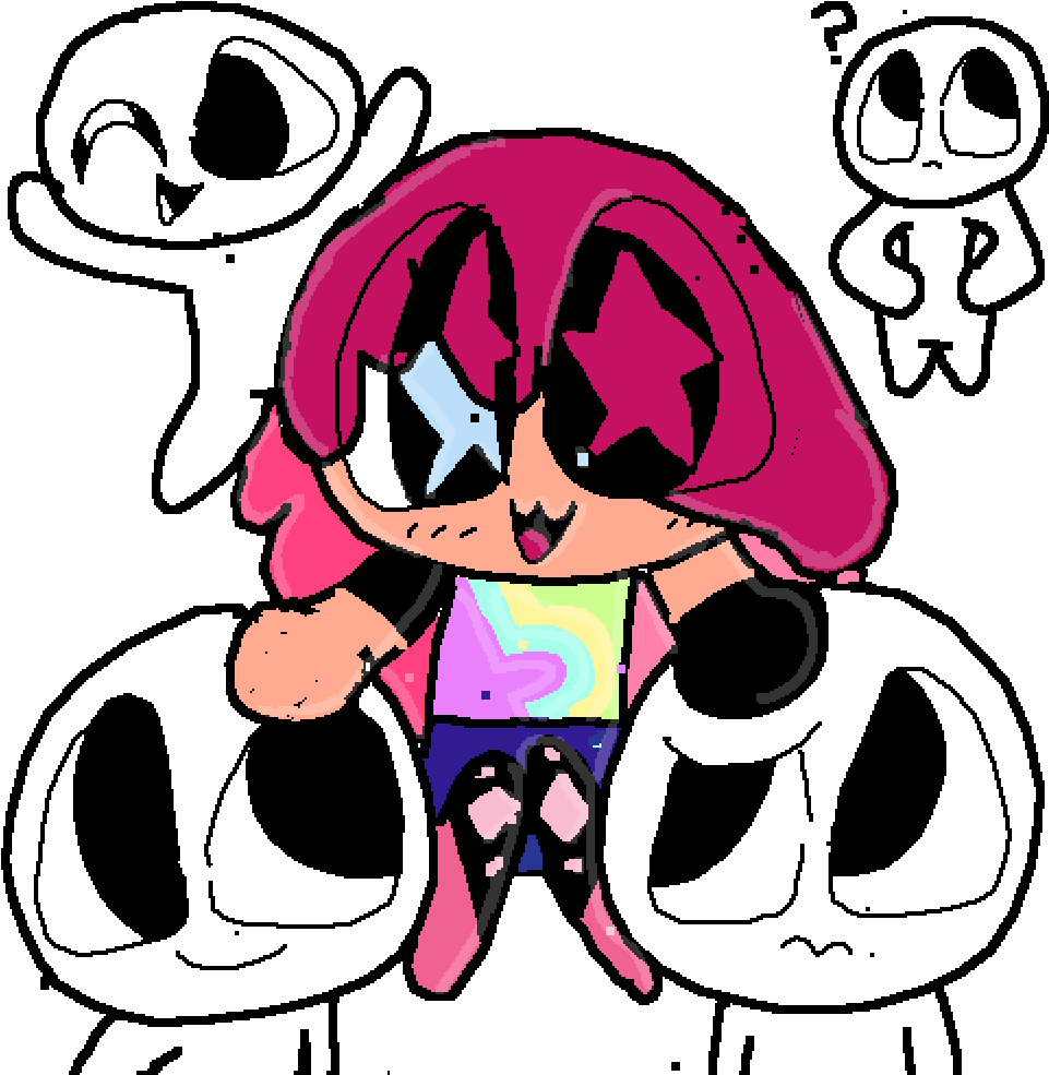 Pixilart Kawaii Anime Base Png Kawaii Cat Base - Kawaii (1000x1000), Png Download