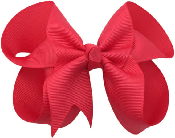 Bow Transparent Hair - Red Hair Bow Png (600x600), Png Download