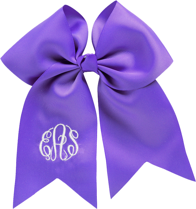 Purple Hair Bow - Monogrammed Hair Bows / Customized Hair Bow / Boutique (1100x1100), Png Download
