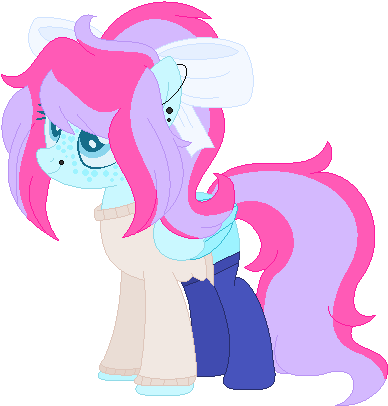 Bezziie, Base Used, Bow, Clothes, Female, Hair Bow, - Cartoon (407x415), Png Download