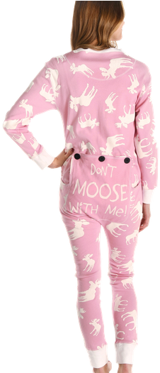 Classic Moose Pink - Dont Moose With Me Pajamas (432x525), Png Download