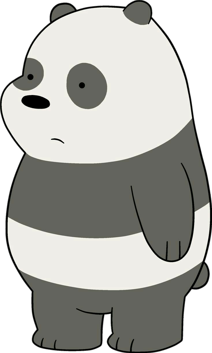 Report Abuse - We Bare Bears Panda Cub (733x1218), Png Download