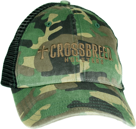 Crossbreed® Woodland Camo Trucker Hat - Trucker Hat (768x550), Png Download