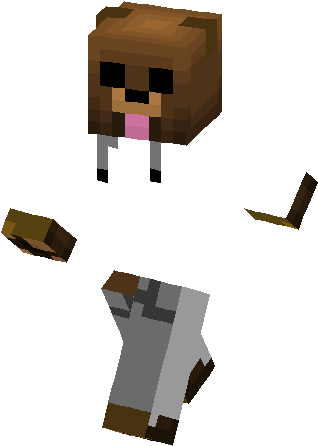 Oso Skin - Skin De Minecraft Oso (317x453), Png Download