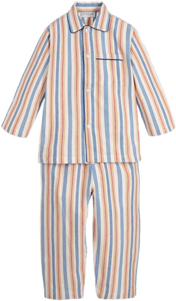 Clothes - Pyjamas - Multi Colored Striped Pyjamas (1000x1000), Png Download