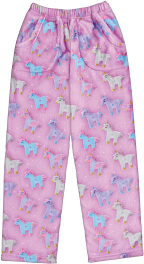 Unicorn Pajama Pants (550x550), Png Download