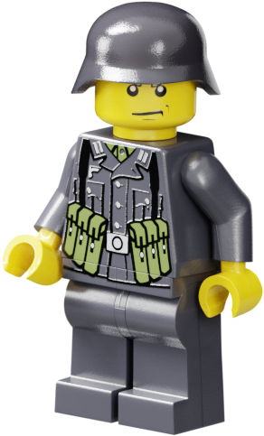 Wwii German Soldier With Mp40 Pouches - Lego German Soldiers Ww1 (600x600), Png Download