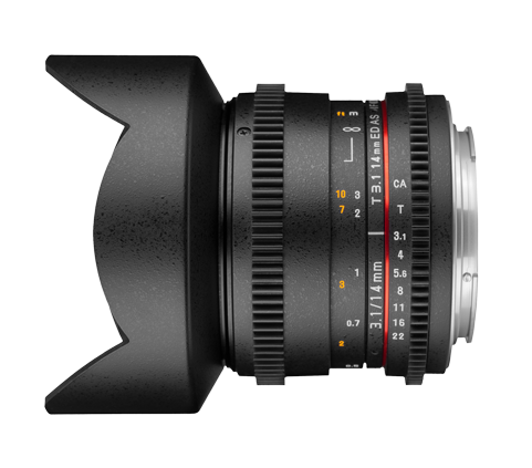 Rokinon Ef 14mm T3 - Samyang 16mm T2.6 Vdslr Ed As Umc Pentax (800x450), Png Download