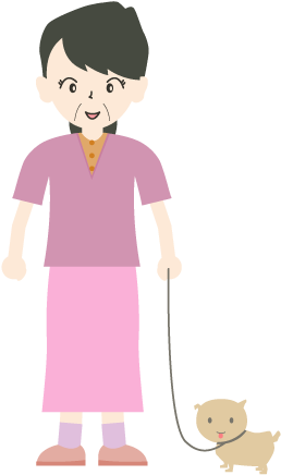 Mama Walking A Dog - Clip Art (640x480), Png Download