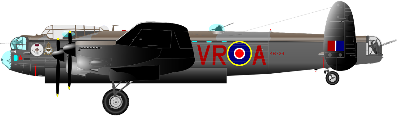 Aviation Clipart Wwii - Ww2 Bomber Png (1280x481), Png Download