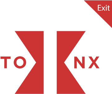 Tonx-exit (400x398), Png Download