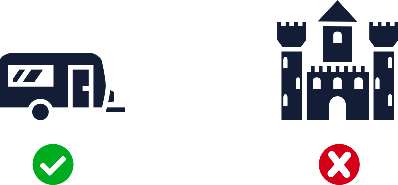 Camper Vs Hotel - Hotel (800x410), Png Download