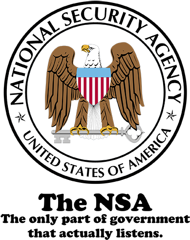 Nsa The Only Government That Listens (500x500), Png Download