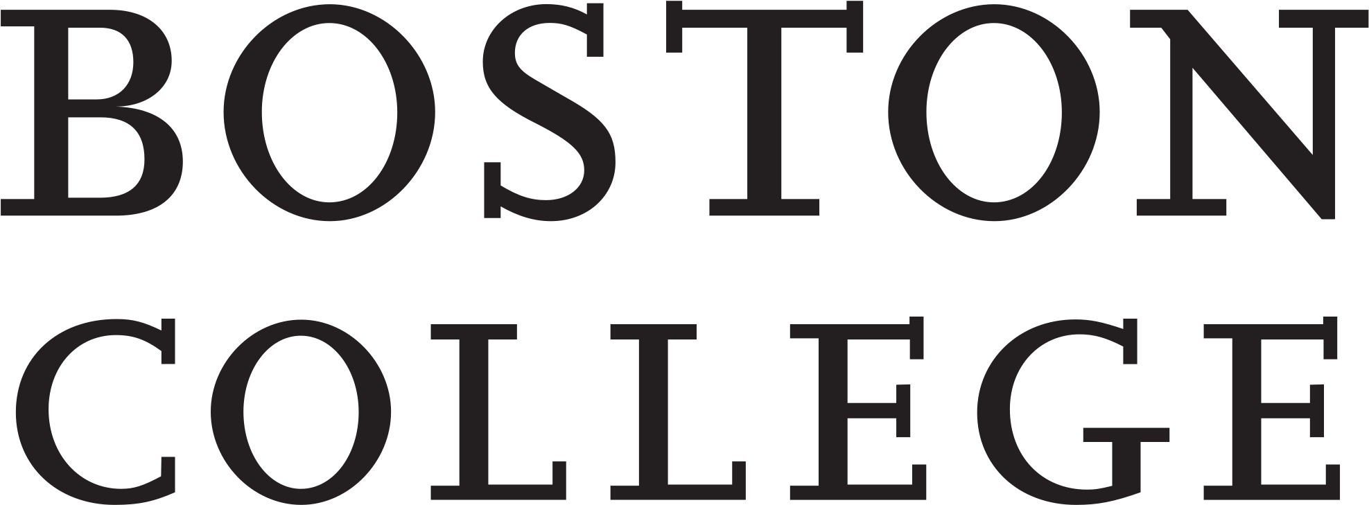 Open - Boston College School Of Law Logo (2000x756), Png Download