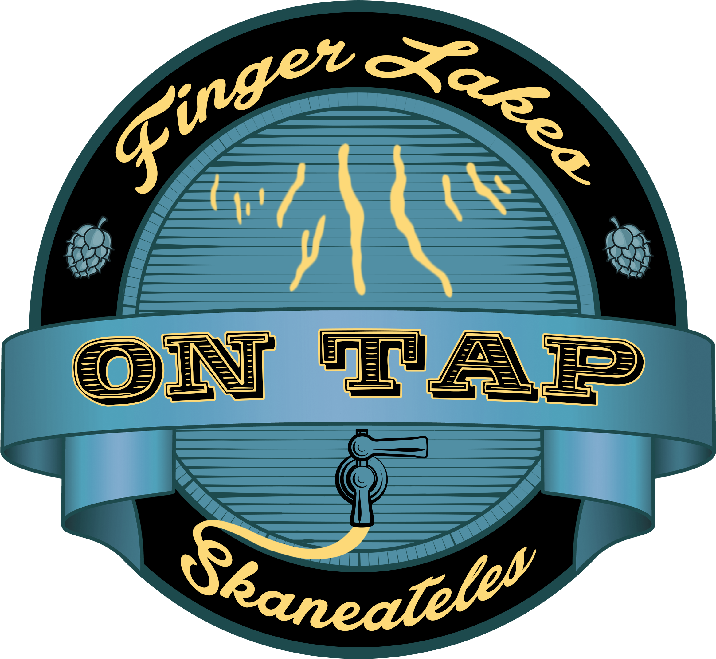 Finger Lakes On Tap - Logo (3450x2400), Png Download