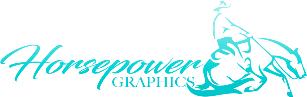 Horsepower Graphics September 2018 Logo Teal - Graphic Design (1000x329), Png Download