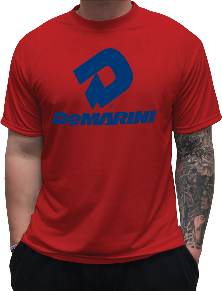 Demarini Short Sleeve T-shirt - Blue/orange/white - (1000x1000), Png Download