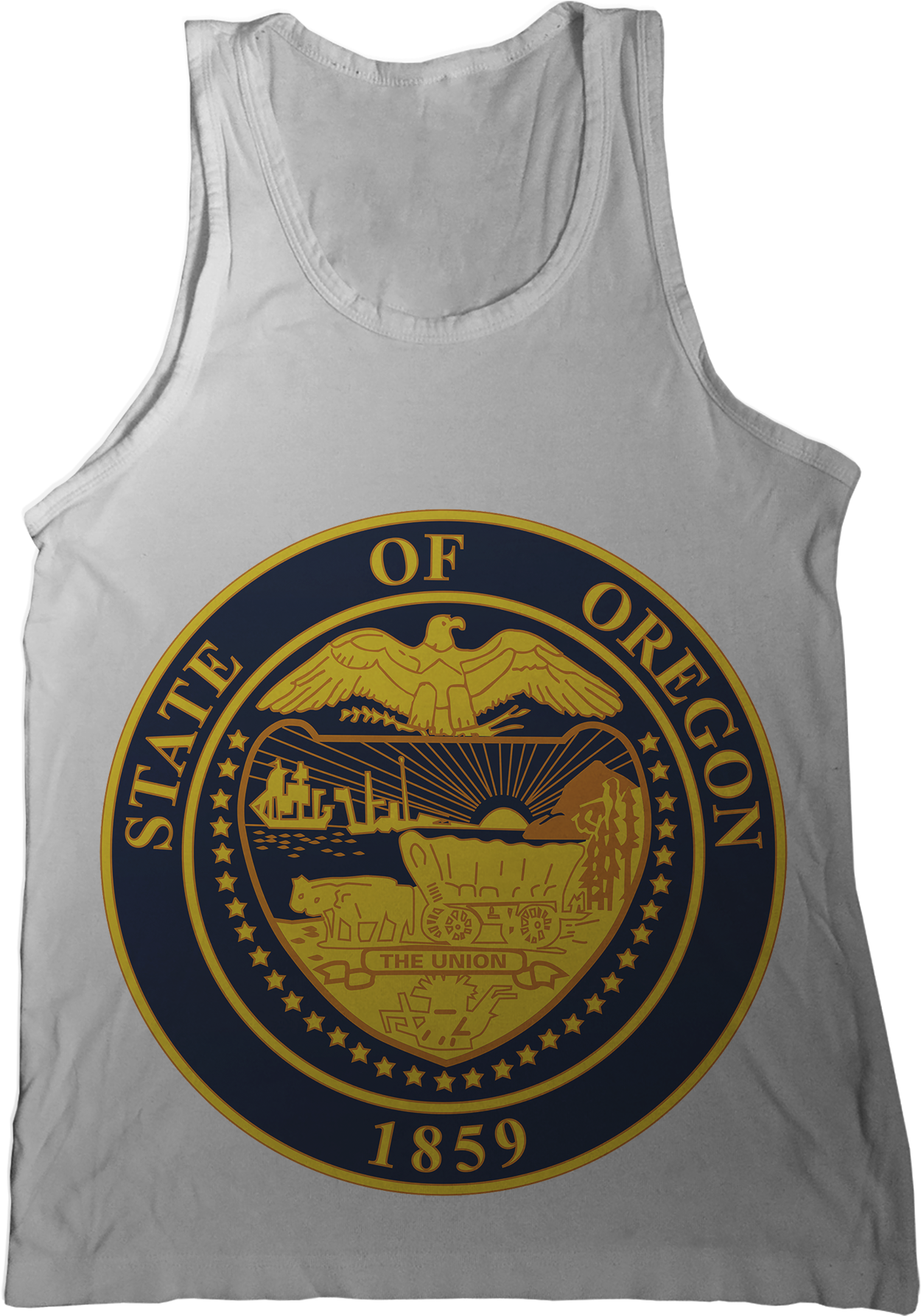 Oregon State Seal Tank Top - Oregon Government (1296x1786), Png Download