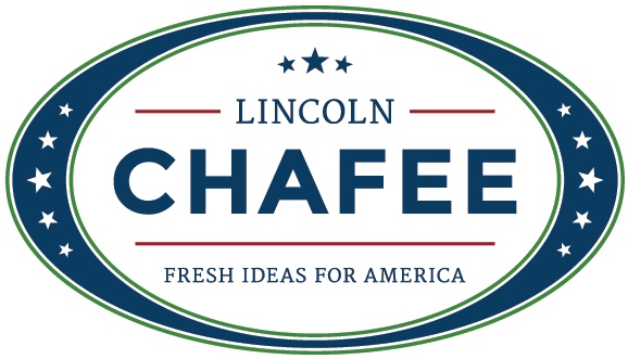 Chafee Logo - Lincoln Chafee For President (584x334), Png Download