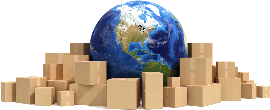 Worldwide-shipping - Shipping Around The World Png (952x504), Png Download