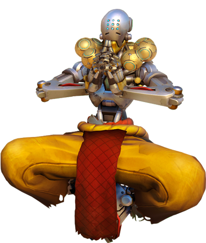 Zenyatta Overwatch Render - Overwatch Zenyatta Png (445x509), Png Download