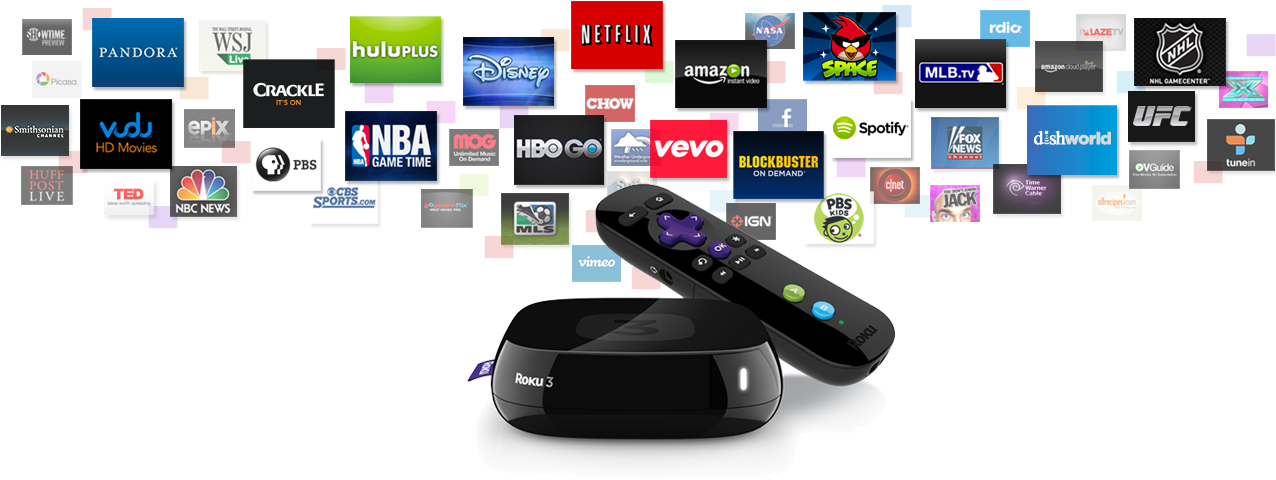 Roku-apps - Does Apple Tv Do (1276x500), Png Download