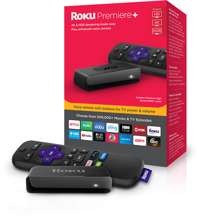 Roku Premiere Plus - Roku Premiere (645x711), Png Download