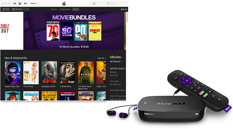 Watch Itunes Movies On Roku - Roku Ultra Streaming Player 2017 Edition, Multimedia, (800x600), Png Download