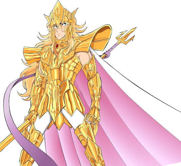 Manga Saint Seiya Exclusive Picture Transparent Library - Poseidon Saint Seiya Manga (600x549), Png Download