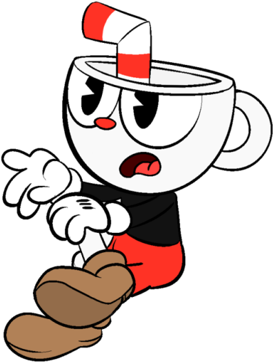 6 - Cuphead (500x618), Png Download