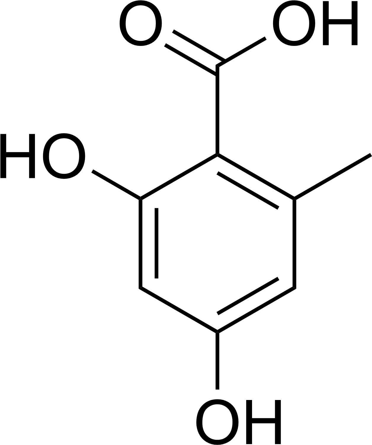 Orsellinic Acid - 4 Ethylbenzoic Acid (1288x1518), Png Download