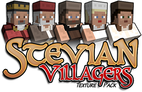 Stevian Villagers Simple Medieval Townsfolk With Familiar - Villagers Resource Pack (500x325), Png Download