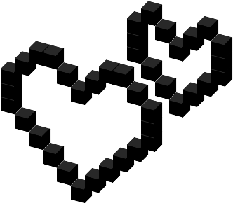 View Favicon On T-shirt - Pixel White Heart Png (340x431), Png Download