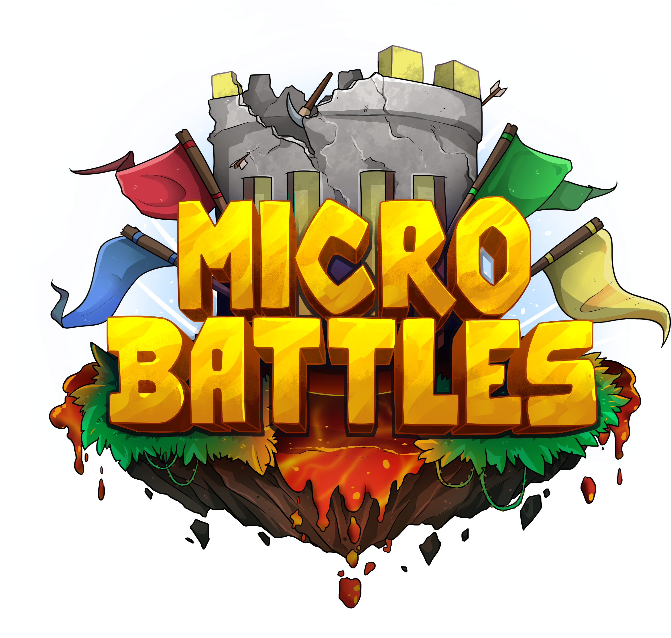 Bedrock Micro Battles - Graphic Design (2656x2260), Png Download