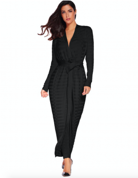 "aiyana" Two Piece Black Cape & Pants Bandage Set - Formal Wear (350x350), Png Download