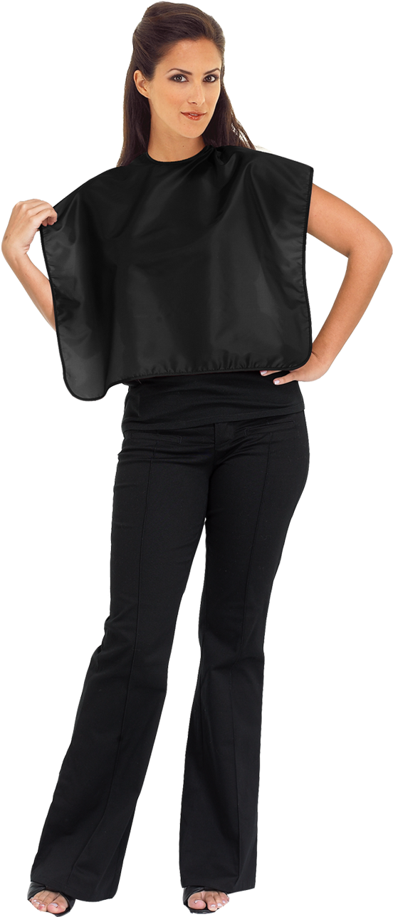 Betty Dain Nylon Shortie Cape - Betty Dain Nylon Shortie Comb-out Cape (1600x1600), Png Download