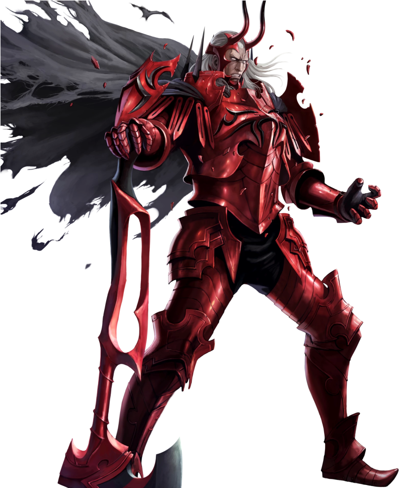 1boy Armor Axe Battle Axe Black Cape Black Pants Cape - Fire Emblem Heroes Walhart (850x969), Png Download