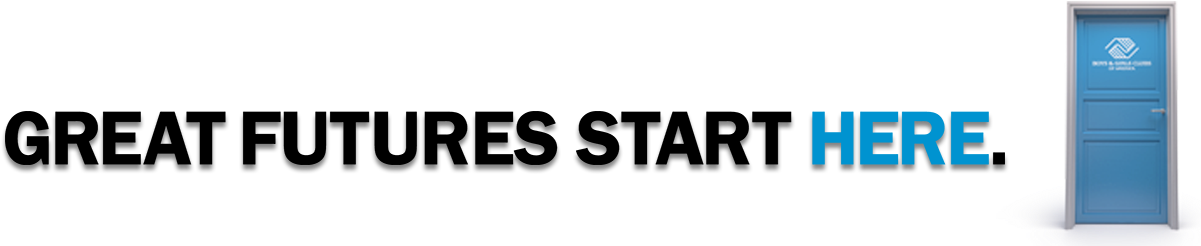 Great Futures Start Here Tagline - Great Futures Start Here With Door (1204x254), Png Download