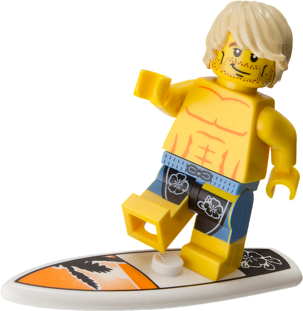 Surfing Png Hd - Hawaiian Luau Set Lego 850449 (1058x1081), Png Download