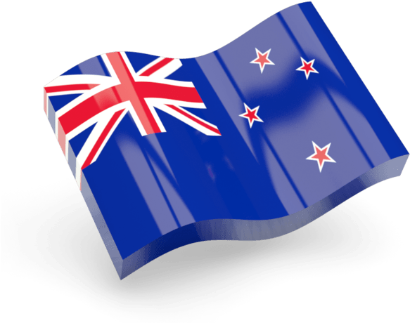New Zealand Flag Icon Wave Png - New Zealand Flag Icon (640x480), Png Download