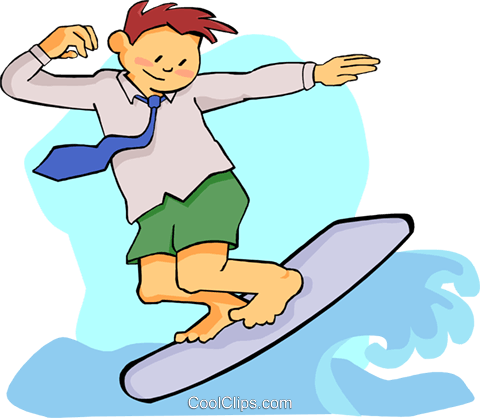 Business Surfing Web Royalty Free Vector Clip Art Illustration - Illustration (480x418), Png Download