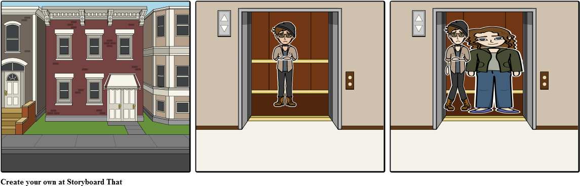 The Elevator - Awkward Situation (1164x385), Png Download