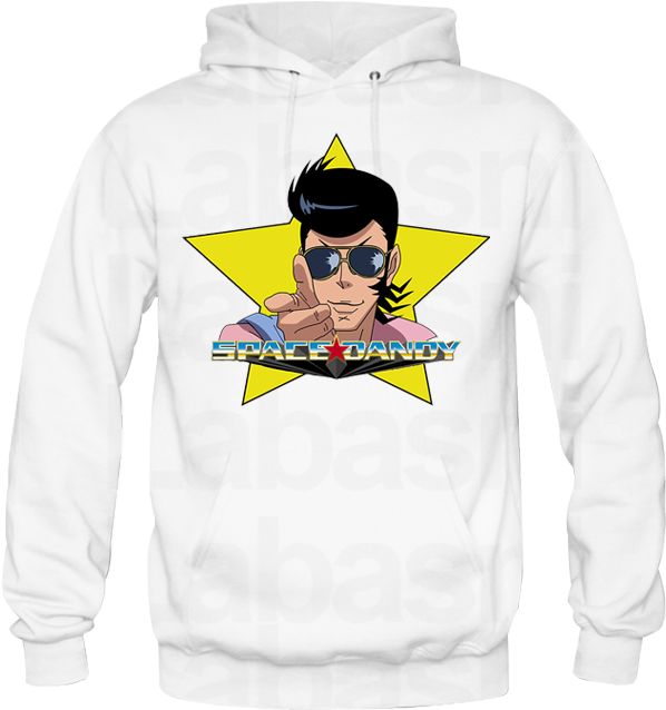 Sweat Shirt Bang Space Dandy Labasni - Hoodie Png (700x700), Png Download