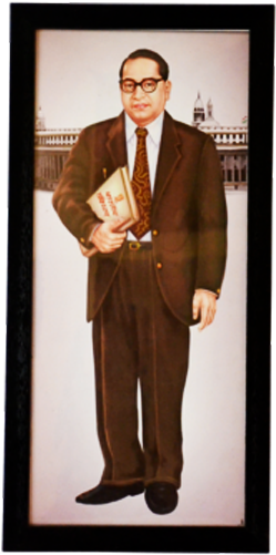 Download Bhim Rao Ambedkar Painting With Fra - Latest Baba Saheb ...
