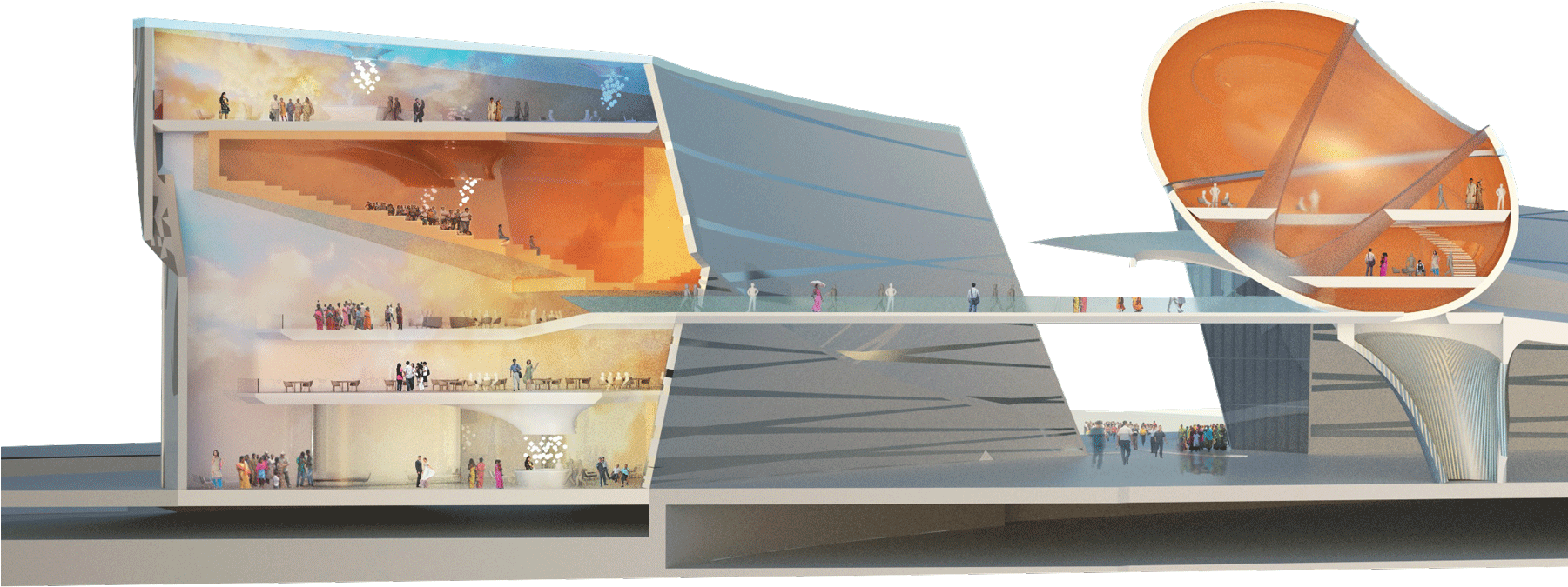 Babasaheb Ambedkar Memorial - Architecture (1800x824), Png Download