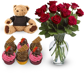 Follow Your Heart Ultimate Gift - Dozen Roses Transparent (340x425), Png Download